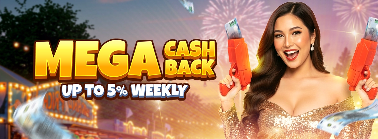 MegaPerya Mega Cash Back New Year Refresh Banner